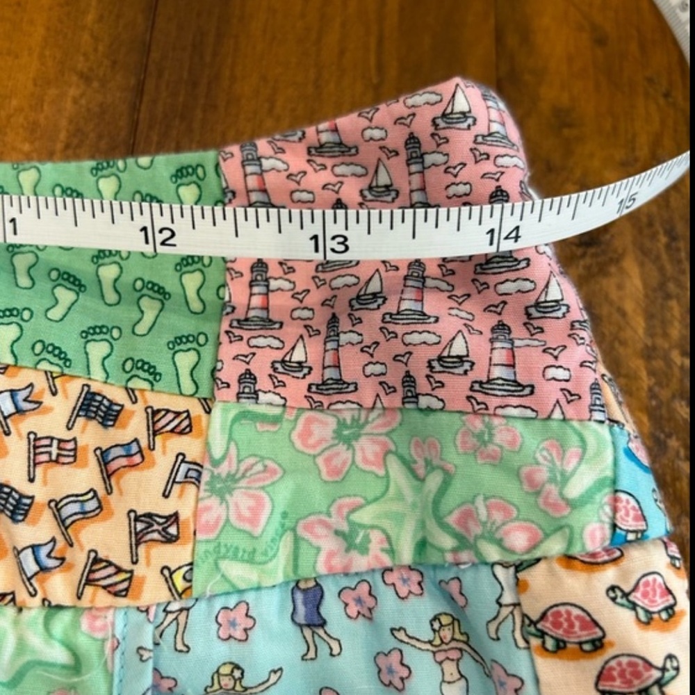 💐 Vineyard Vines 10th Anniversary Patchwork Wrap Mini Skirt EUC - Picture 11 of 13